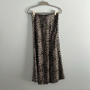 Leopard Print Liverpool Los Angeles Midi Skirt